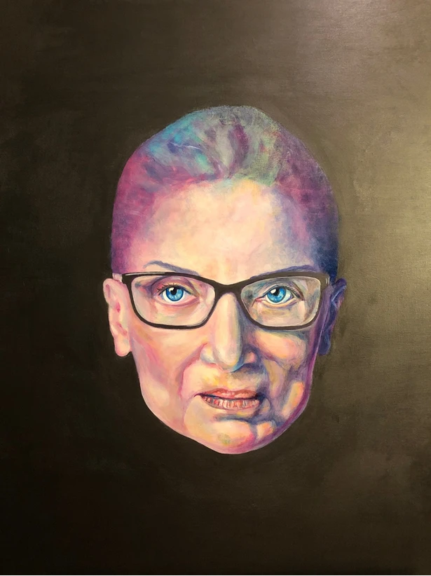 Ruth Bader Ginsburg painting by Ana Lazaro