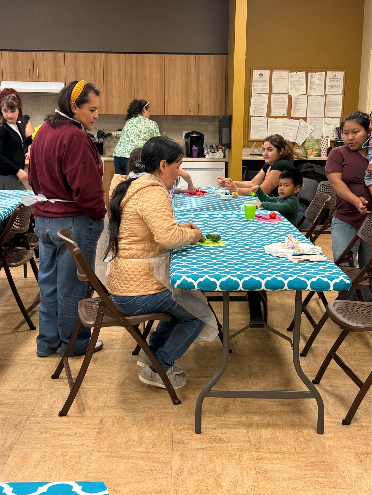 Family Literacy led cooking class held at Esparto Esperanza Housing