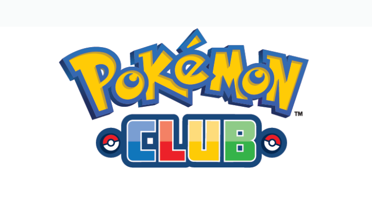 Pokemon Club logo over white background